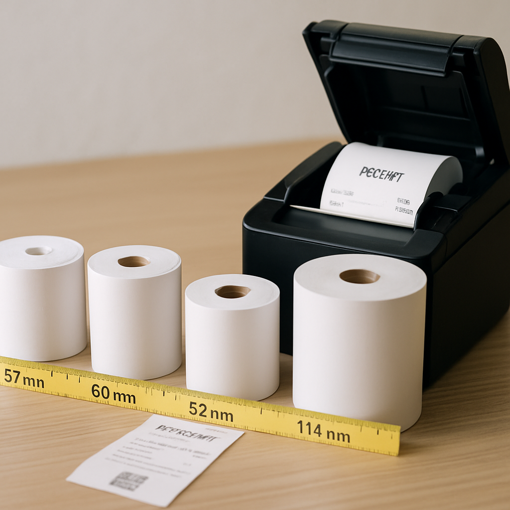 Papierrollen für Bondrucker: Verschiedene Breiten im Vergleich